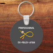面白い看護師泌尿器科クルーT字カテーテルジョーク学生 キーホルダー (正面)
