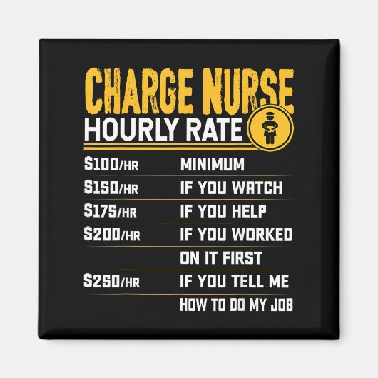 面白い看護師長時給 - Rn 登録看護師 マグネット (正面)