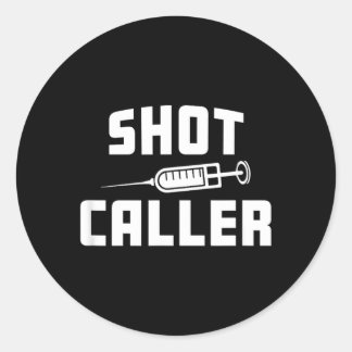 面白い看護師+ショットコーラー+ドクター+病院 ラウンドシール