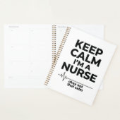 面白い看護師 Keep Calm ビンテージ彫刻Tシャツデザイン プランナー手帳 (ディスプレー)