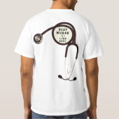 面白い看護師 Tシャツ (裏面)