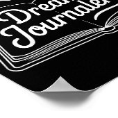 面白い睡眠習慣 夢日記 ステータスシンボル ポスター (角)