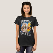 面白い私はピブル犬の子犬の腹を洗ってきれいにしてください Tシャツ (正面フル)