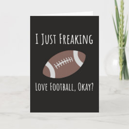 面白い秋のサッカーファンカード恋人プレーヤー カード