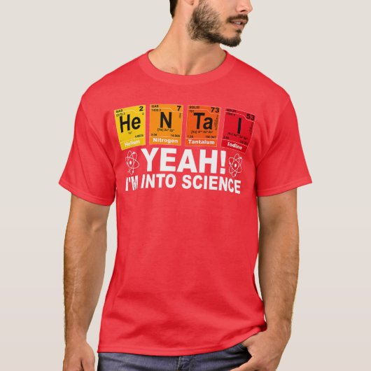 面白い科学とアニメ好きの贈り物 滑稽な変態 Tシャツ (正面)