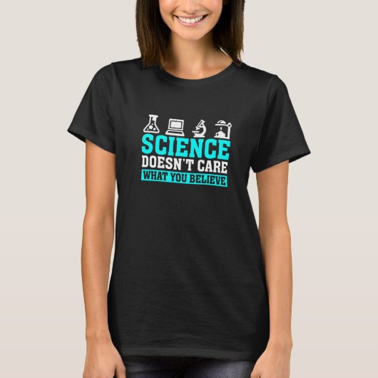 面白い科学は気にしないと言う科学 物理 C Tシャツ (正面)
