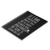 面白い空手ギフト　女子高生 女性 彼女へ ノートブック (左側)