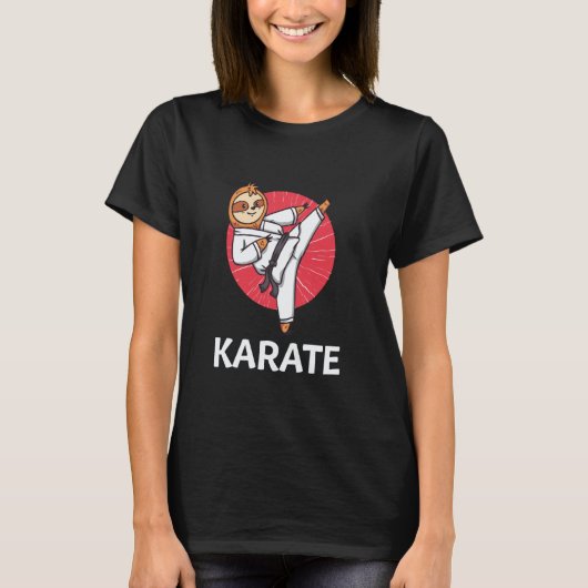 面白い空手スロース Tシャツ (正面)