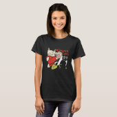 面白い空手猫戦う子猫戦闘員子猫コミック Tシャツ (正面フル)