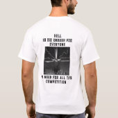 面白い競争 Tシャツ (裏面)