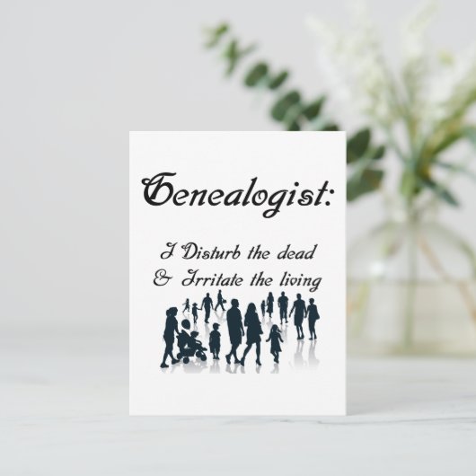 面白い系譜のポストカード ポストカード (スタンド正面)