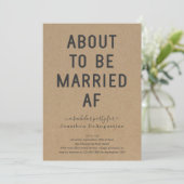 面白い結婚前パーティー 既婚者モード突入 招待状 (スタンド正面)