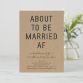 面白い結婚前パーティー 結婚するよ！ 招待状 (スタンド正面)