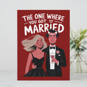 面白い結婚式のエンゲージメントおめでとう カード