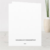 面白い結婚式のハンドカフ夫婦おめでとうカード サンキューカード (裏面)