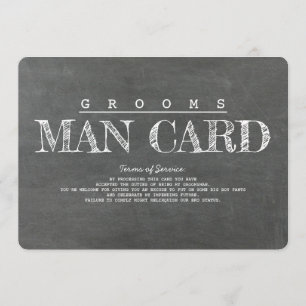 面白い結婚式の介添人またはベストマン提案カード 招待状