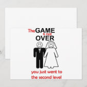 面白い結婚式の招待状 招待状 (正面/裏面)