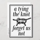 面白い結婚式の招待状 結婚するんだって 招待状 (正面/裏面)