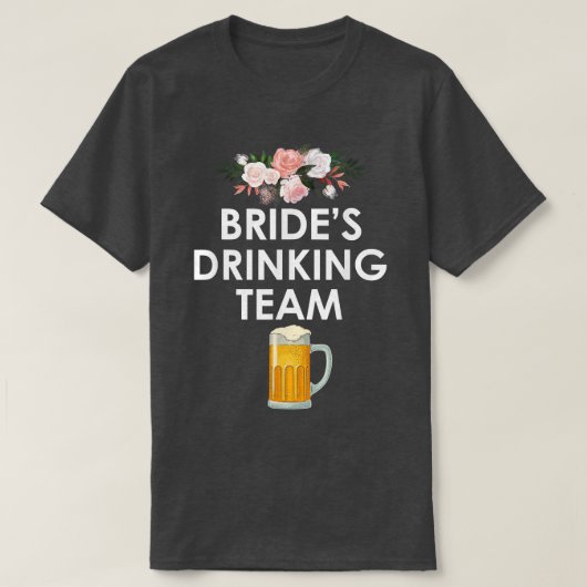 面白い結婚式の独身パーティーの花婿の飲み会チーム7 Tシャツ (デザイン正面)