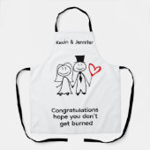 面白い結婚式 エプロン (正面)