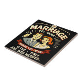 面白い結婚記念日のプレゼント タイル (側面)