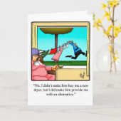 面白い結婚記念日カードで彼らを驚かせよう カード (黄色い花)