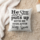 面白い結婚30周年 クッション (ブランケット)
