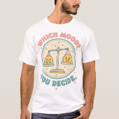 面白い絵文字のスケールTシャツ Tシャツ (正面)