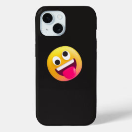 面白い絵文字の表情のスマホケース iPhone 15ケース