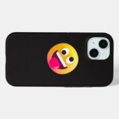 面白い絵文字の表情のスマホケース Case-Mate iPhoneケース (裏面 (横))