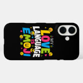 面白い絵文字好きのためのiPhone 16ケース Case-Mate iPhoneケース (裏面 (横))