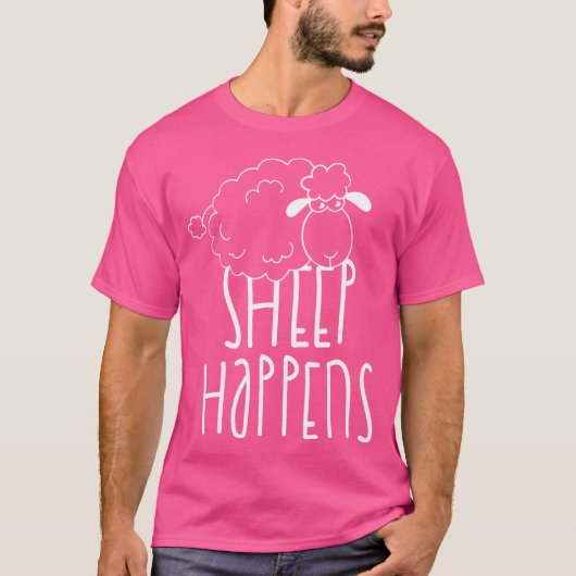 面白い羊が起こる Tシャツ (正面)