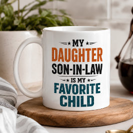 面白い義理の息子お気に入りの子供 コーヒーマグカップ