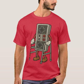 面白い老ゲーム愛好家 ゲーム レトロ 80年代 90年代 ビデオゲーム おじさん Tシャツ