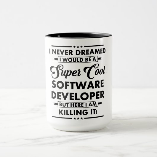 面白い職業/プロフェッション 超かっこいいデveloper マグカップ (中央)