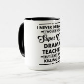 面白い職業/プロフェッション 超かっこいい先生 マグカップ (正面左)