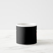 面白い脳のコーヒーマグカップ - 学生＆オフィスのユーモア エスプレッソカップ (正面)
