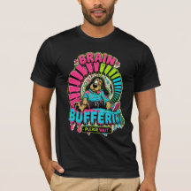 面白い脳バッファリングTシャツ
