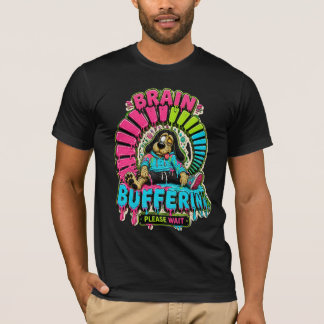 面白い脳バッファリングTシャツ Tシャツ