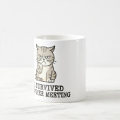 面白い腹黒猫の社内ユーモアコーヒーマグ コーヒーマグカップ (中央)
