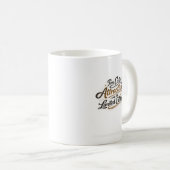 面白い自信の引用デザイン コーヒーマグカップ (正面右)