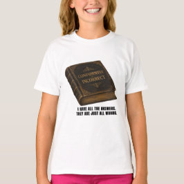 面白い自信満々の間違いだらけのサルカスティックグラフィックTシャツ Tシャツ