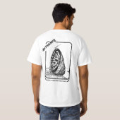 面白い自動車愛好家のグラフィックTシャツ - ギアを落とせ Tシャツ (裏面フル)