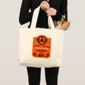 面白い自動車教習指導員ギフト ラージトートバッグ (正面(商品))
