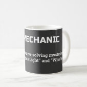 面白い自動車整備士コーヒーカップ コーヒーマグカップ (正面右)