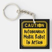 面白い自律移動ロボットが動いている キーホルダー (正面)