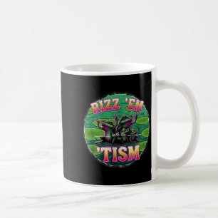 面白い自閉症 Rizz Em With The Tism Frog Meme 自閉症 コーヒーマグカップ