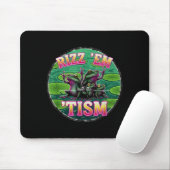 面白い自閉症 Rizz Em With The Tism Frog Meme 自閉症 マウスパッド (マウス)