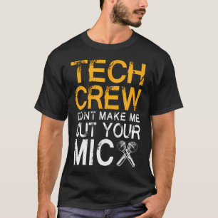 面白い舞台管理 マイクを切らないでね ステッカー Tシャツ
