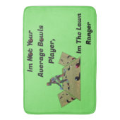 面白い芝のボウリングレンジャー バスマット (正面縦)